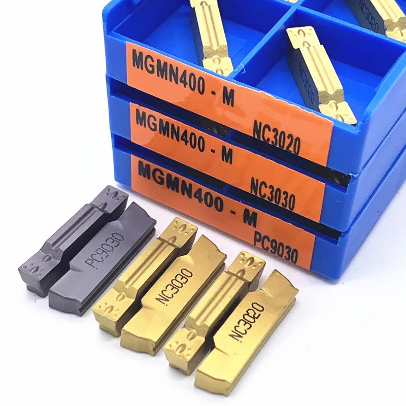 

10PCS MGMN400-M NC3030/NC3020/PC9030 Slotting and Cutting Carbide Blade CNC Turning Tool Metal Turning Tool