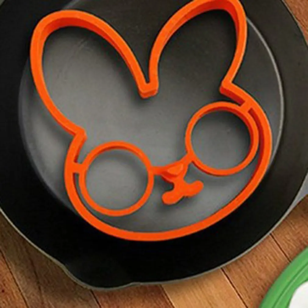 1 шт Многоцветный кролик омлет силиконовая Резина яйцо форма милый для яиц