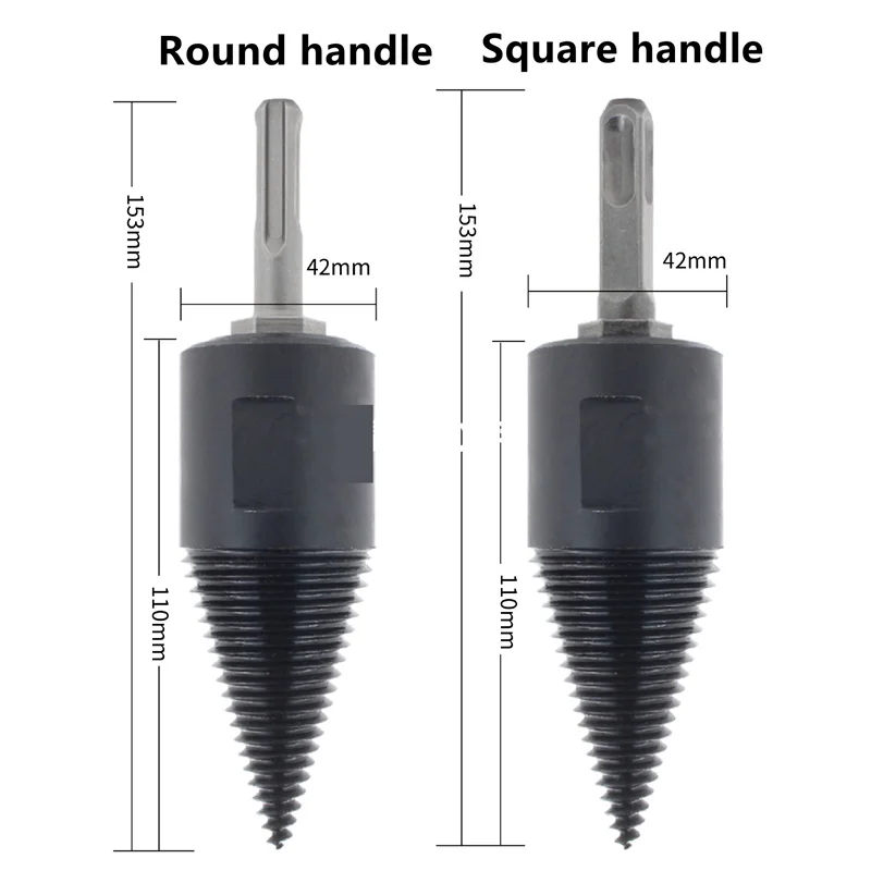 

1SET Wood Splitting Drill Electric Hammer Type Percussion Drill Hexagon Wood Splitting Machine Drill Bit Woodworking Tools