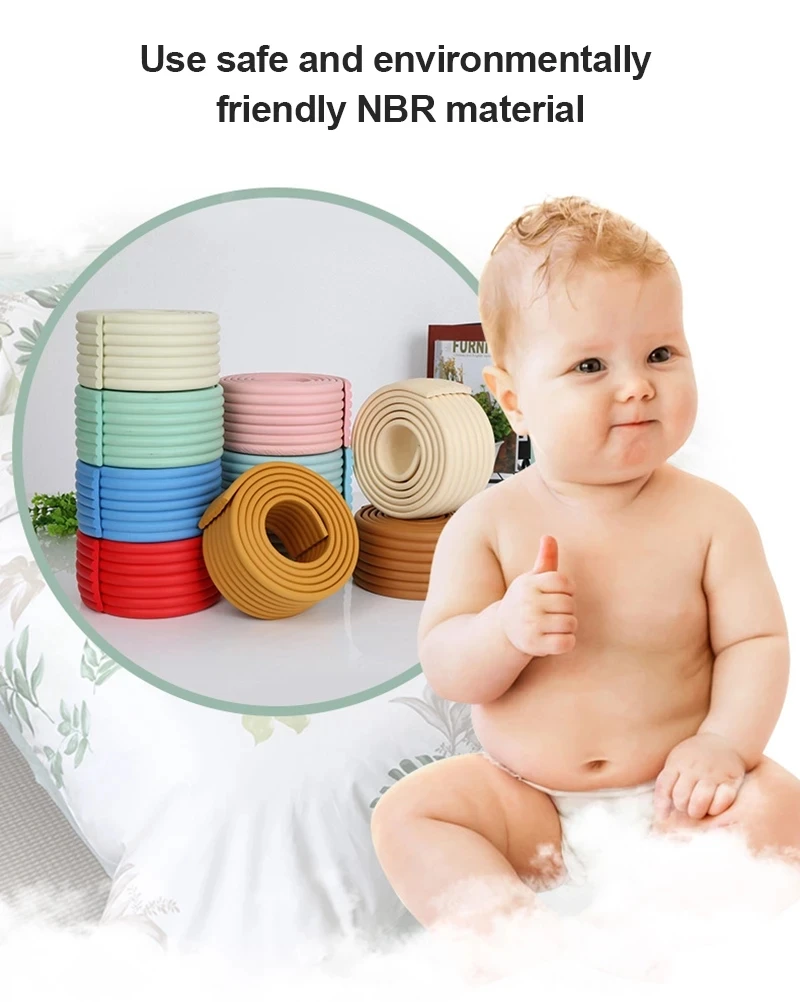 

200cm W Tape Repeatable Anti-collision Strip NBR Safety Sticker Collision Avoidance Multi-function Protective Tape Soft Strict