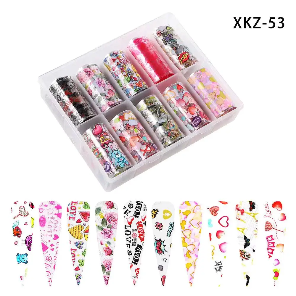 

Valentine's Day Nail Art Starry Paper Boxed Ins Style Valentine's Day Nail Star Transfer Stickers Nail Art Decorations