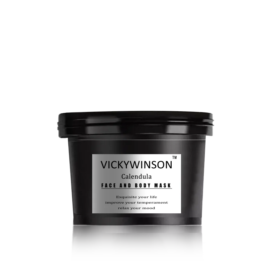 

VICKYWINSON Calendula scrub cream 50g Facial Dead Sea Salt For Exfoliating Whitening Moisturizing Anti Cellulite Treatment Acne