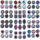 10 шт.лот оптовая продажа Смешанные 18 мм защелки ювелирные изделия металлические Кристаллы горный хрусталь 18 мм защелки кнопки подходят для браслета шармы Ювелирные изделия