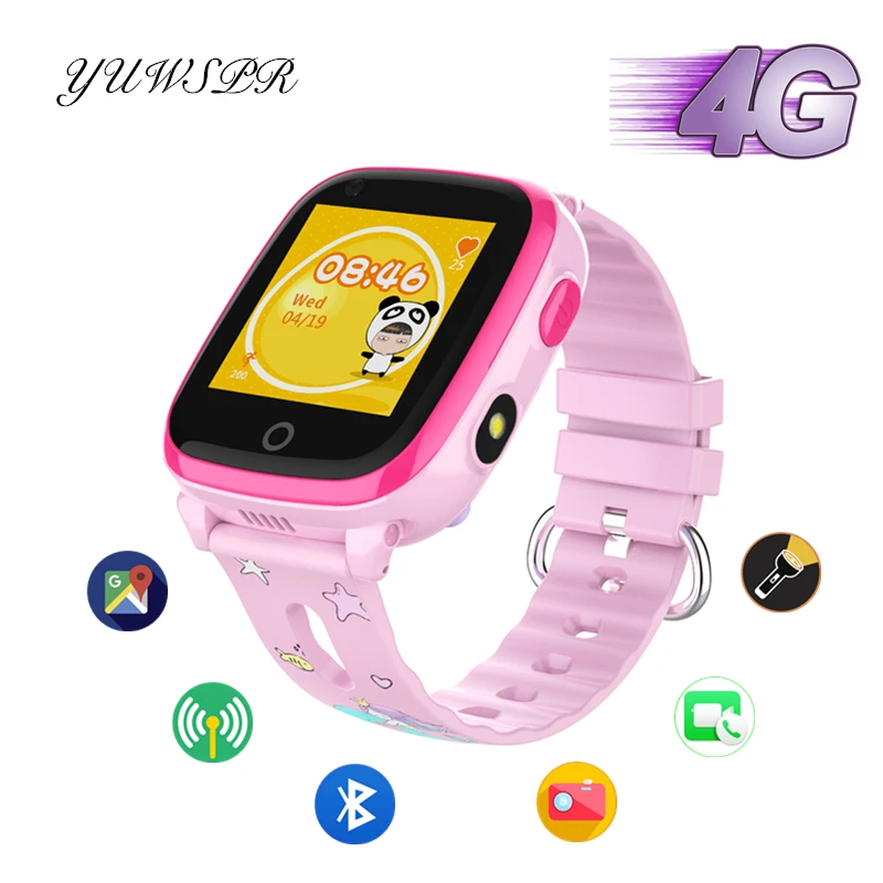 Детские часы-трекер, 4G, умные часы, gps, LBS, Wi-Fi, позиционирование, Bluetooth, IP67, водонепроницаемые, удаленная камера, Детские умные часы, DF33Z