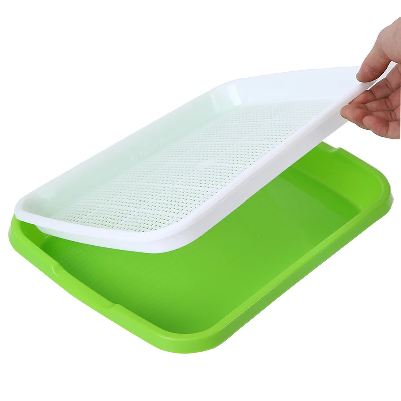 Seed Sprouter Tray Seed Germination Tray Kit Nursery Tray for Seedling Planting For Crops Wheatgrass Mung Greens Garden Supplies images - 6