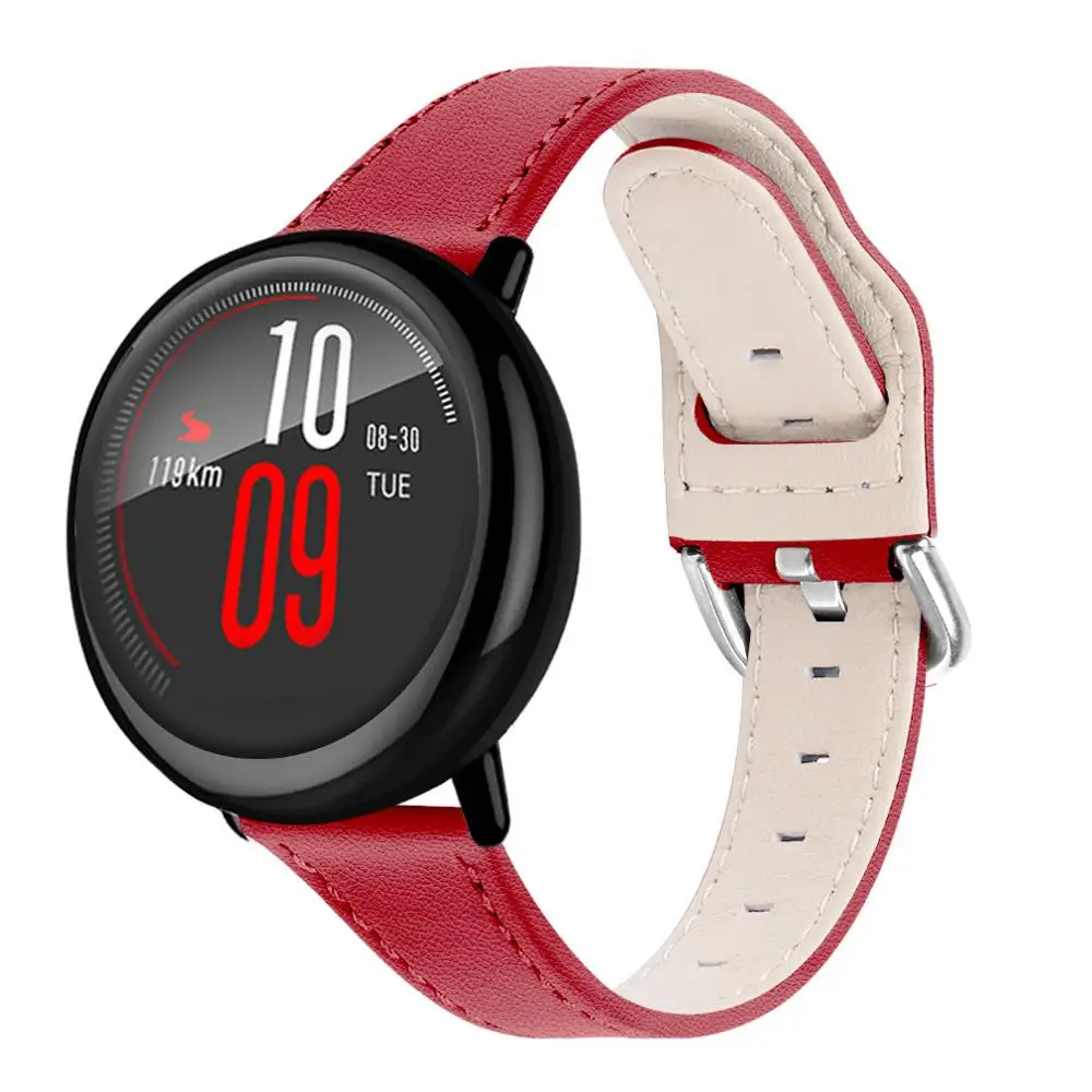 Одежда высшего качества Замена кожаный ремешок для Xiaomi Huami AMAZFIT Stratos 3 2 2s темп