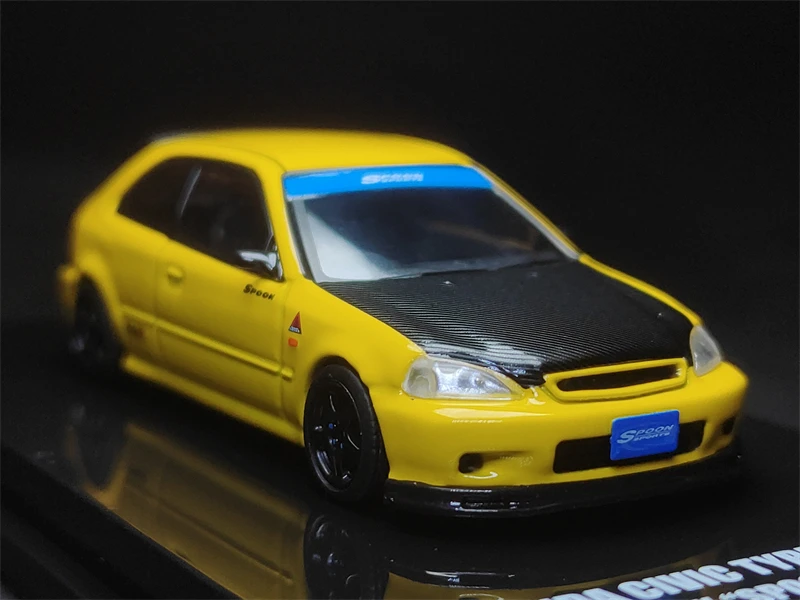 

HeyToys Inno 1/64 Honda Civic Type-R EK9 Tuned by Spoon Sports DieCast Model Car Collection Limited Edition