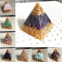 1pc natural crystal quartz resin curing large energy pyramid gift home personality art decoration to increase energy health