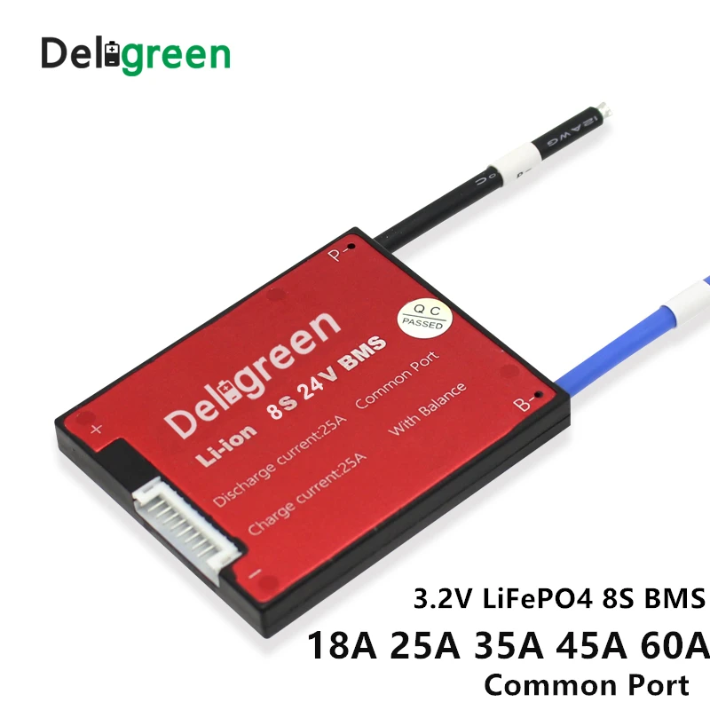 24V 8S 18A 25A 45A 60A 18650 ячейка BMS для 24V Li ion LiFePO4 батарейный блок для электрического велосипеда и скутера и инструментов