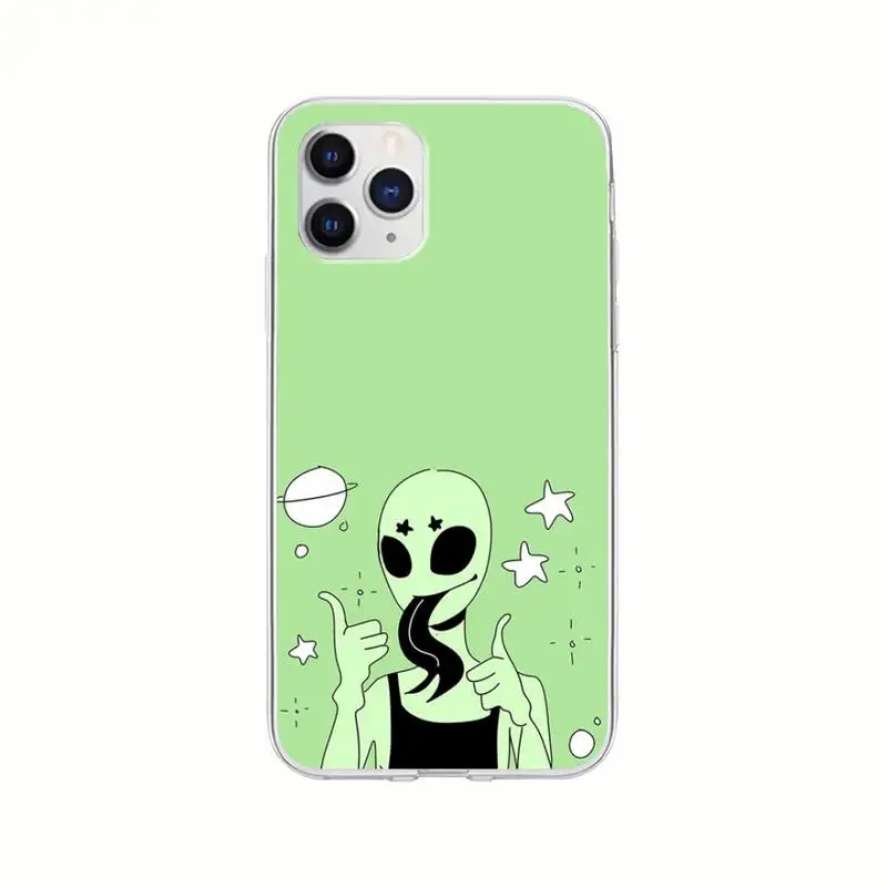 

Alien Drawings Of Aliens Transparent Mobile Phone Case Clear Cover For Huawei P20 P40 Lite P30 Pro P Smart 2019 Nova 3e 6 Se