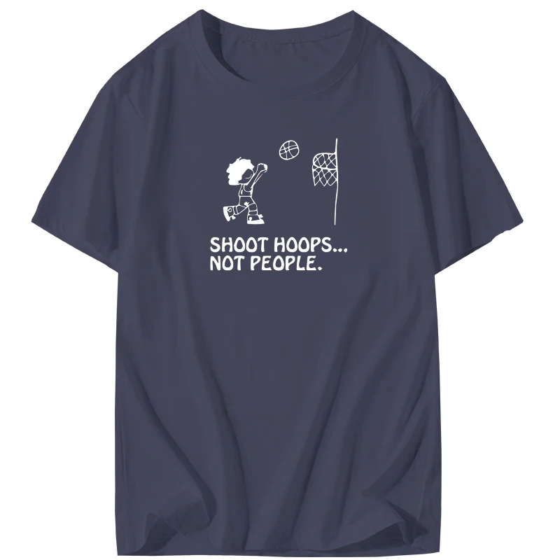 men t shirt cotton shooting basketball is not a person to stop violent lovers soft black | Мужская одежда