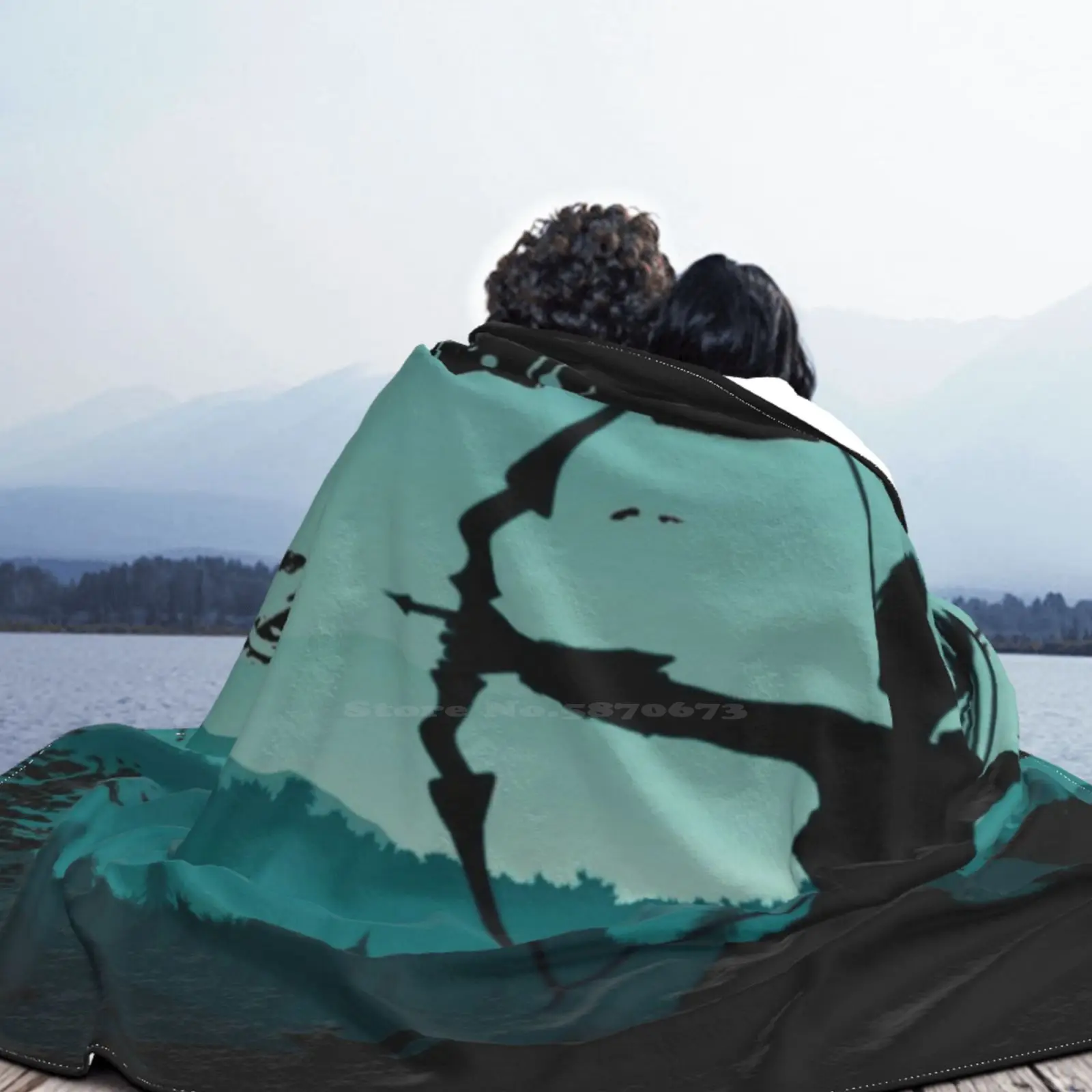 Женское одеяло с бантом и воздушным кондиционированием мягкое принтом лука