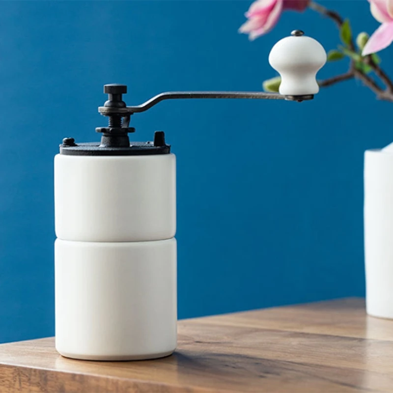 Online Smerigliatrice Manuale In Legno Massello, Spessore Regolabile, Macchina Da Caffè A Manovella, Macinacaffè Per Uso Domestico