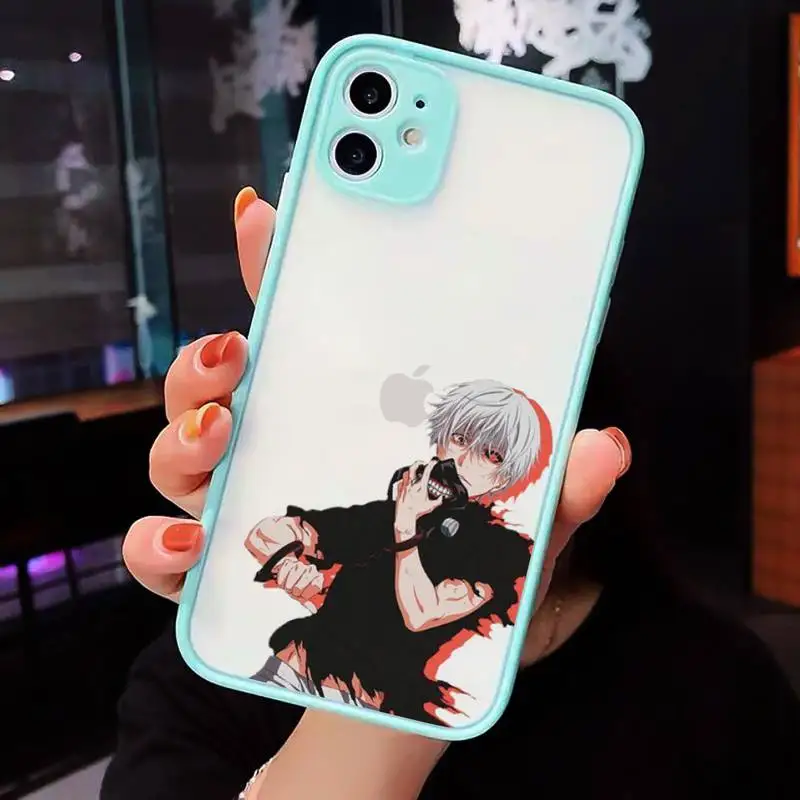 

Tokyo Ghoul anime Phone Case Clear Funda matte transparent For blue iPhone 7 8 x xs xr 11 12 pro plus max mini
