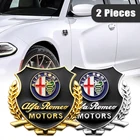 2 шт., металлические 3d-наклейки для Alfa Romeo 159 147 156 Giulietta 166 Mito Stelvio Giulia