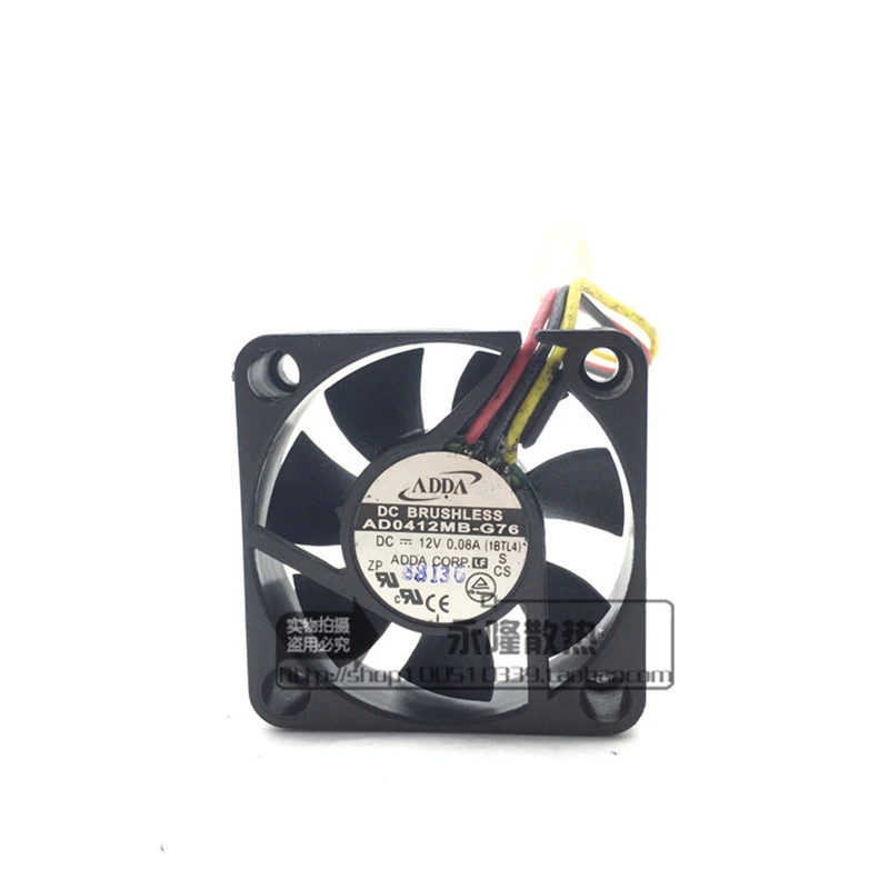 Новый оригинальный 4010 4 см 12 В 0,08 A AD0412MB-G76 3-проводной компьютерный корпус процессора небольшой вентилятор