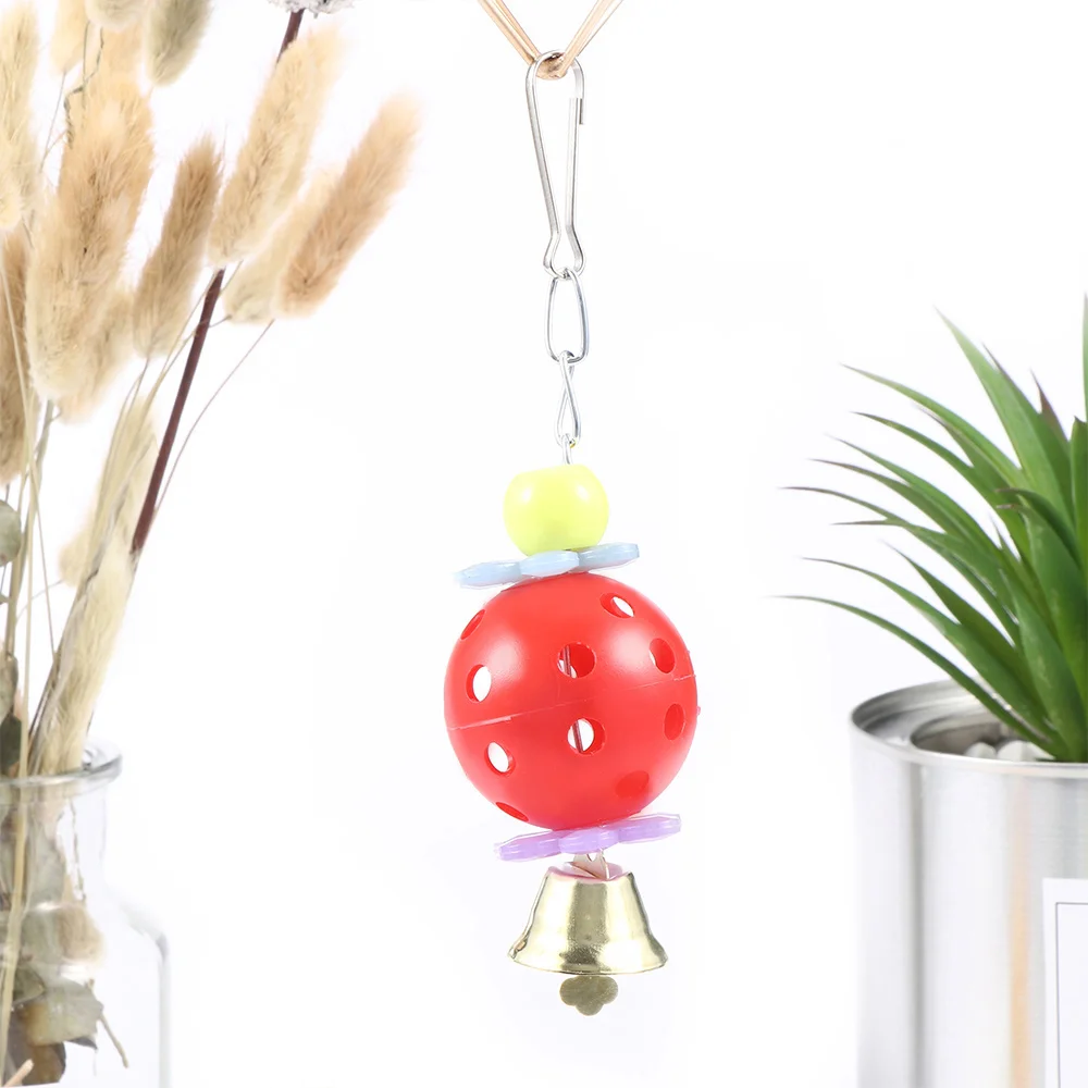 Подвесная игрушка-колокольчик для попугаев птица белка забавная цепочка игрушка