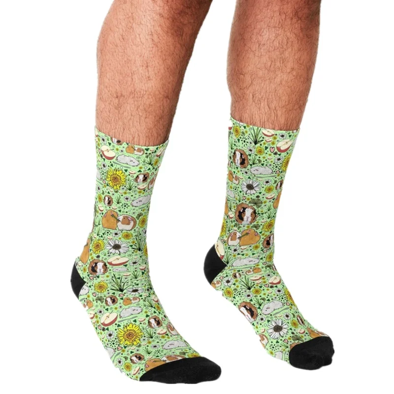

Socks Men harajuku TPiggycorn Pattern in pink Socks Printed Happy hip hop Men Socks Novelty Skateboard Crew Casual Crazy Socks