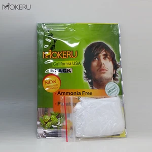 Mokeru, 2 шт.лот, натуральная Имбирная эссенция, быстрая краска для волос за 5 минут, черный шампунь для волос, для покрытия белых седых волос, постоянный шампунь