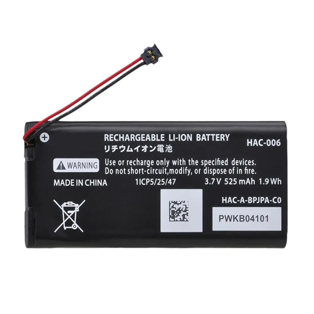 1x525 мА/ч HAC 006 литийионный Аккумулятор для Батарея Для Nintendo 015/016 A JCL C0 JCR Ns Joy Con