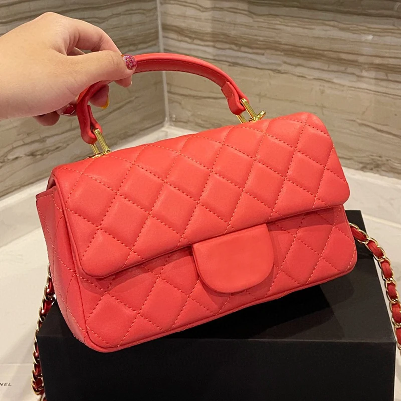 

2021 Genuine Leather Fashion High Quality Crossbody Bags for Women New Handbag Luxury Designer Chain Shoulder Bag