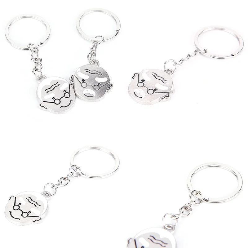 1 пара бабушка брелок для пар всей семьи кольцо ключей держатель юбилей подарки