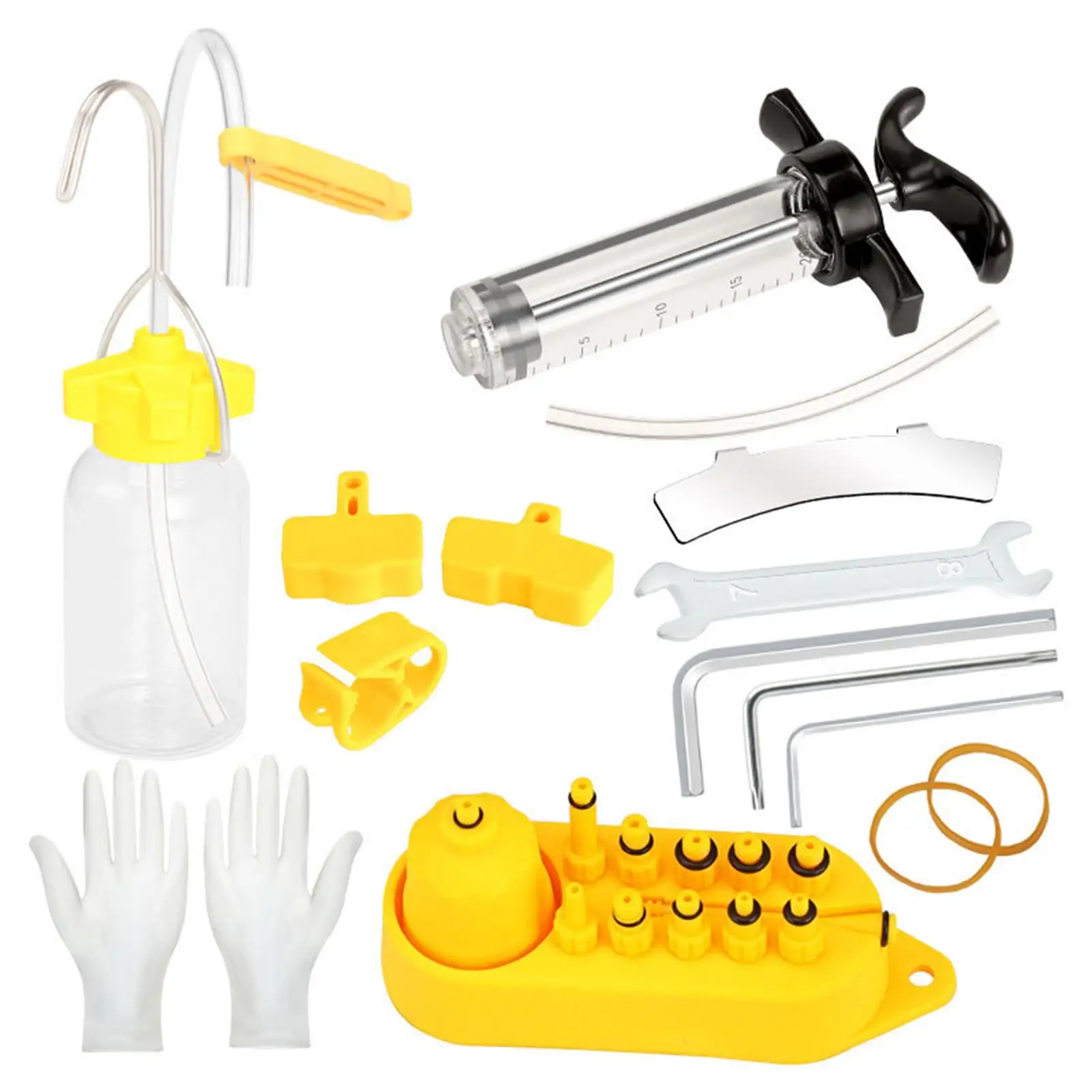 

Universal Bicycle Bike Hydraulic Disc Brake Oil Bleed Kit Tools MTB Mountain Road Bike Brake Cycling Repair Tool Set