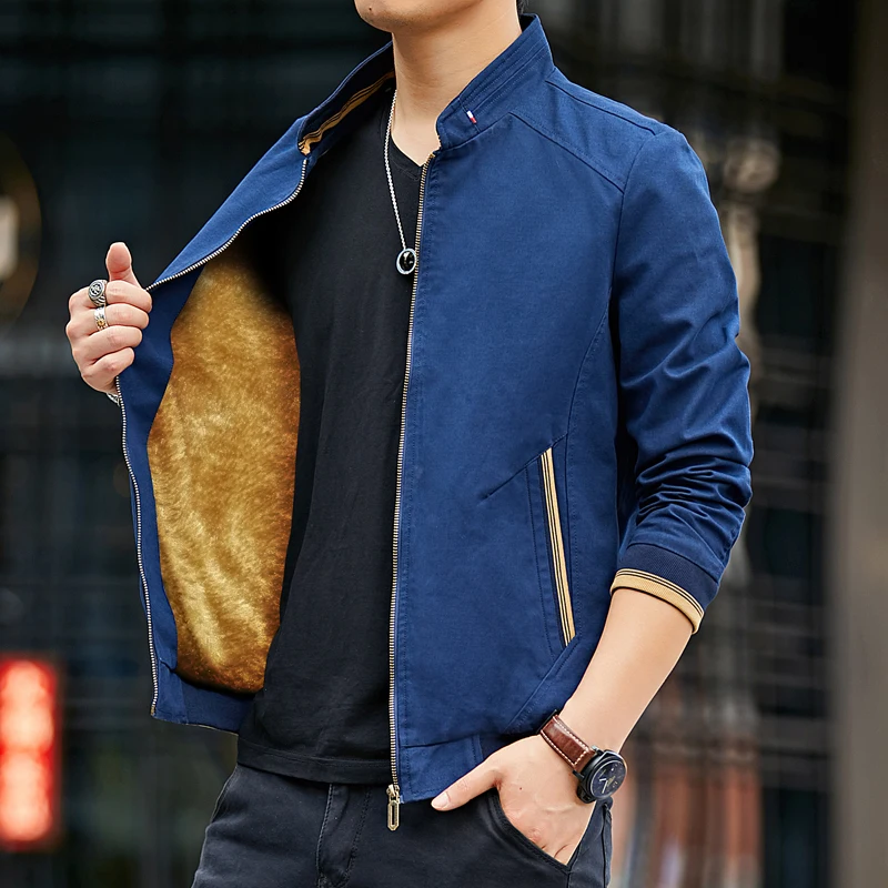 

Men Jacket Cotton Jacket Autumn Winter Plus Velvet Thicken Warm Coat Jacket Men Outdoor Camping Windproof Coats M-4Xl