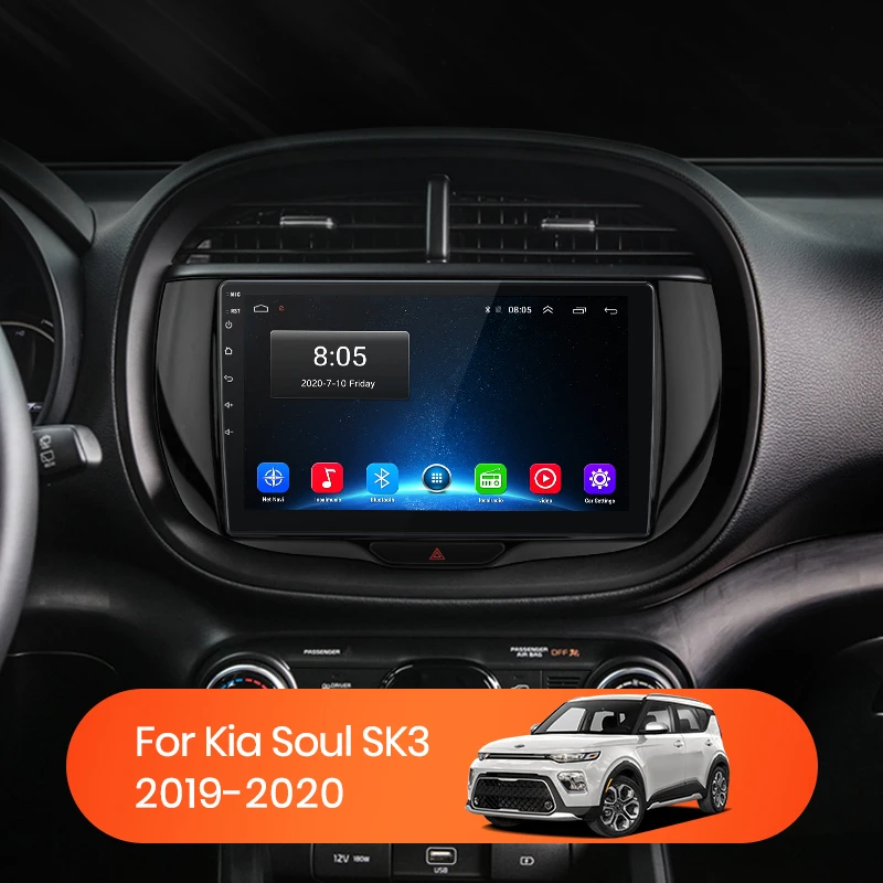 AWESAFE PX9 Штатная магнитола For Киа Соул Kia Soul SK3 2019 2020 Android 10 до 8-ЯДЕР 4 + 64ГБ 32EQ DSP 2DIN