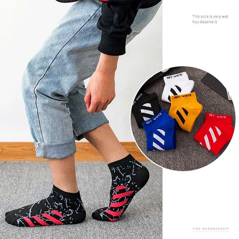 5 шт./компл. спортивные цветные маленькие фруктовые короткие носки с мелким