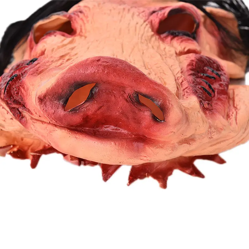 Страшные маски новинка голова свиньи ужас для волос Caveira костюм косплея