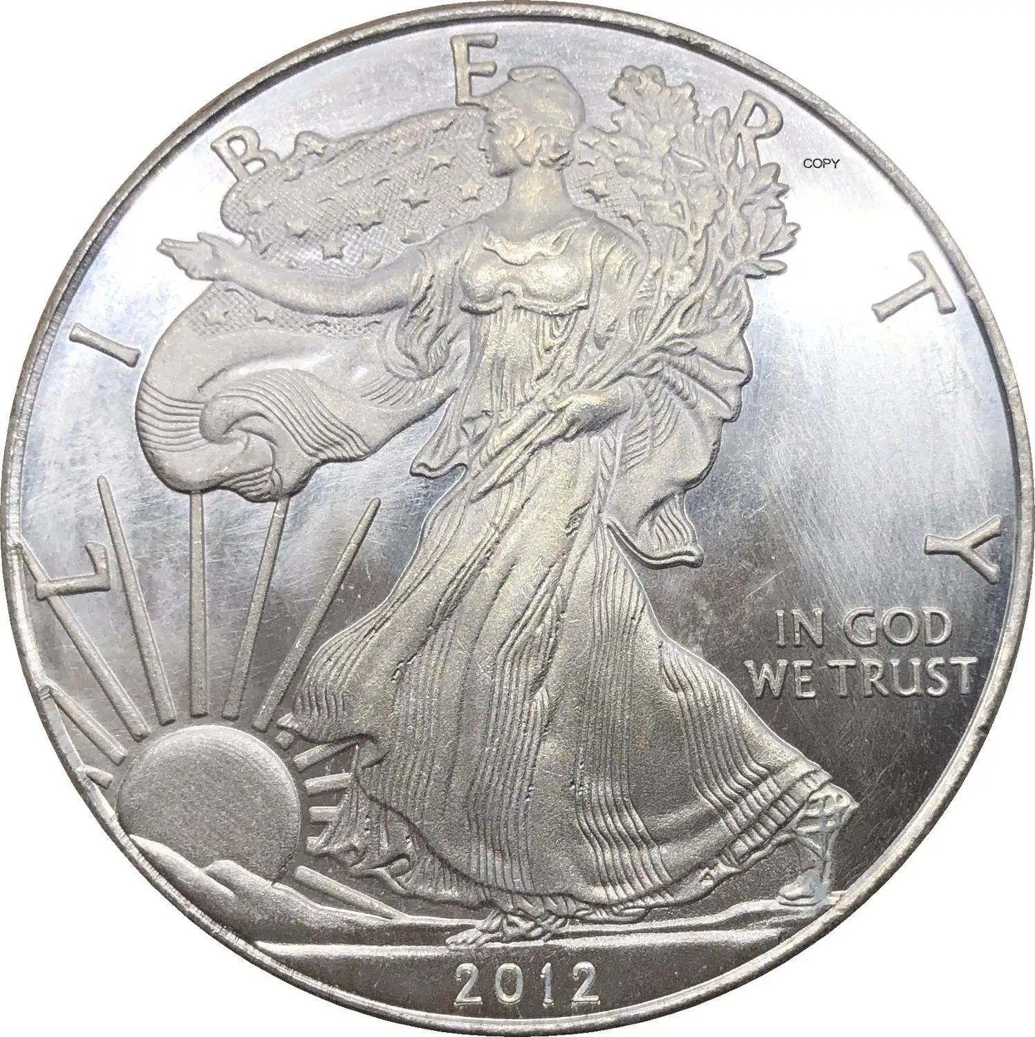 1 доллар США американская Серебряная монета в виде орла 2012 s Вт Памятная с