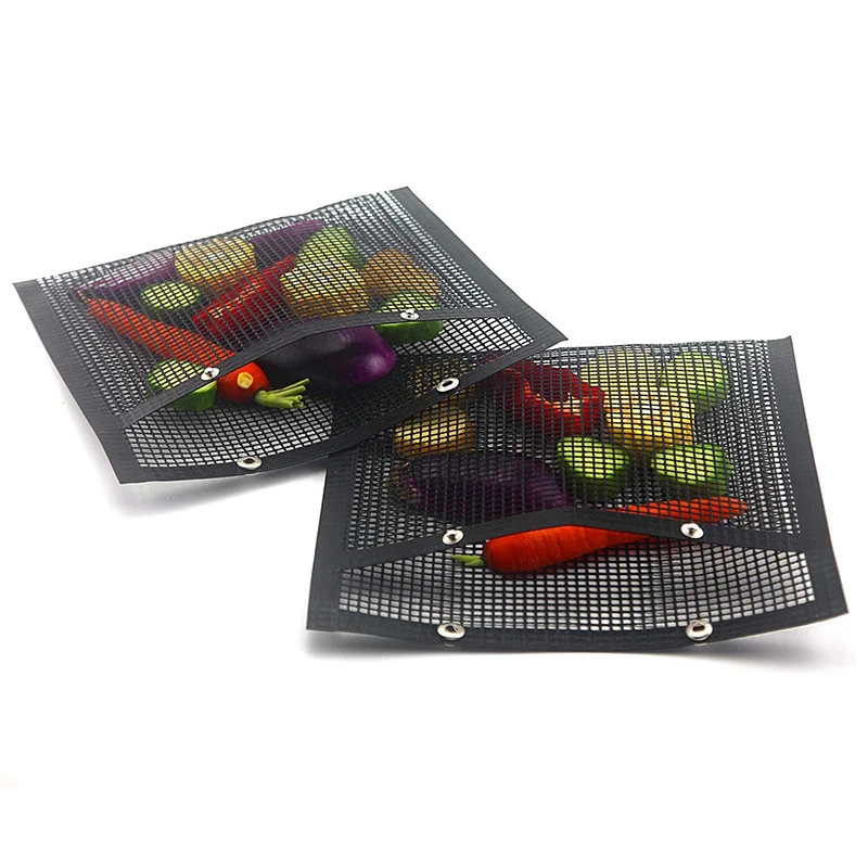 

Reusable Non-stick BBQ Grill Mesh Bag Barbecue Baking Isolation Pad Outdoor Picnic Camping BBQ Kitchen Tools Grills Accessories