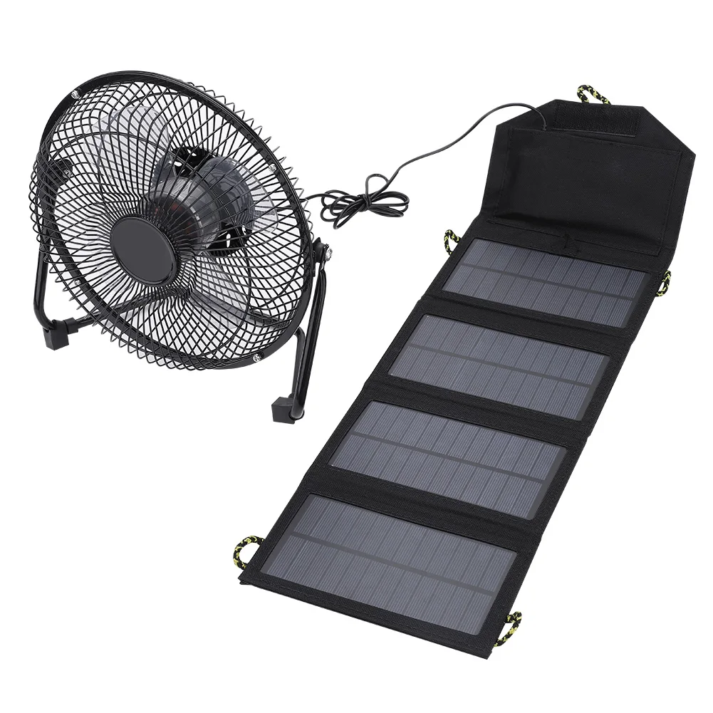 

7W 5.5V Outdoor Camping Solar Power Folding Bag Phone Charger with Cable