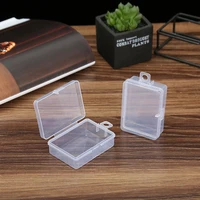 10pcs mini plastic storage box jewelry bead earring pills nail art tips screw organizer container hard transparent tool case
