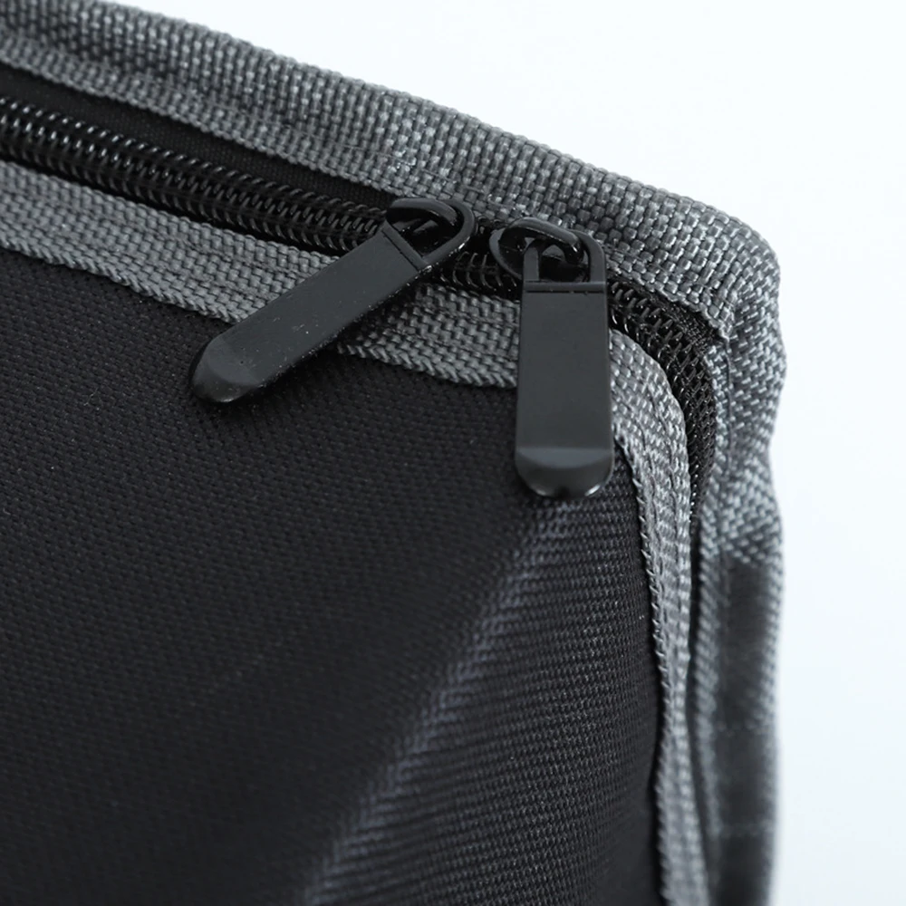 

1pc Food Delivery Bag Black/Grey Insulated Reusable Grocery Bag Food Delivery Bag With Dual Zipper Waterproof Contain Pizza Box