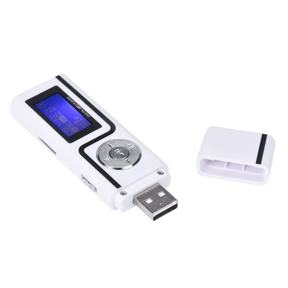 USB mp3-плеер цифровой ЖК-экран поддержка 16 ГБ TF-карты и U-диск MP3 с микрофоном белый