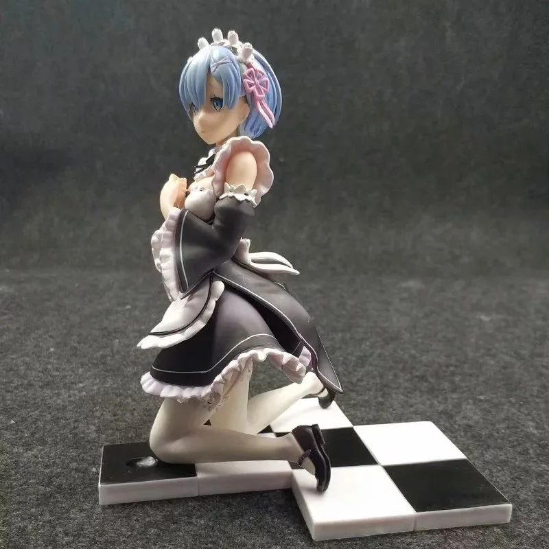 

Kneeling cute girl with blue and pink hair limited figure the best toy gift for fans