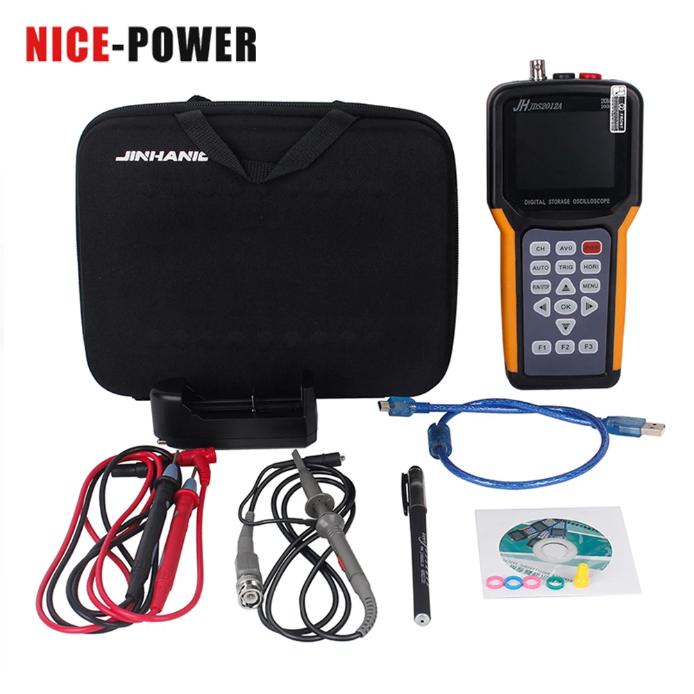 Портативный осциллограф 2 канала 20 МГц полоса пропускания портативный цифровой