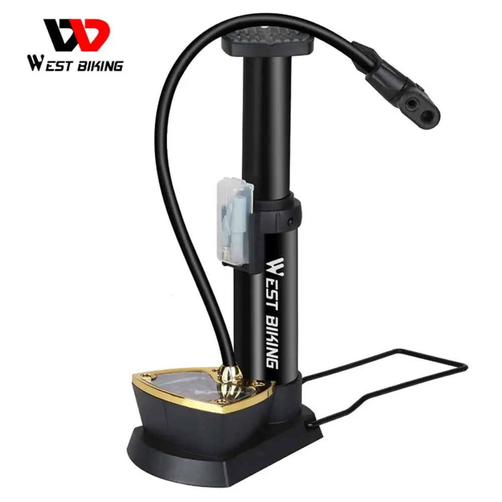 

1 Pc Foot Activated Floor Pump With Gauge for WEST BIKING BIKE