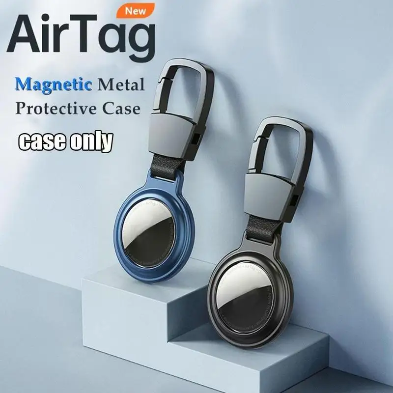 

Magnetic Protection Cases For Apple Airtag Locator Keychain Metal Anti-loss Sleeve Protective Cover Tracker N6V2