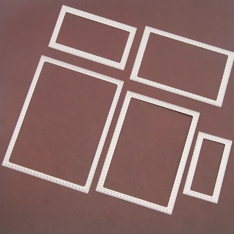 5 шт. прямоугольная рамка штампы Скрапбукинг новое поступление металлические