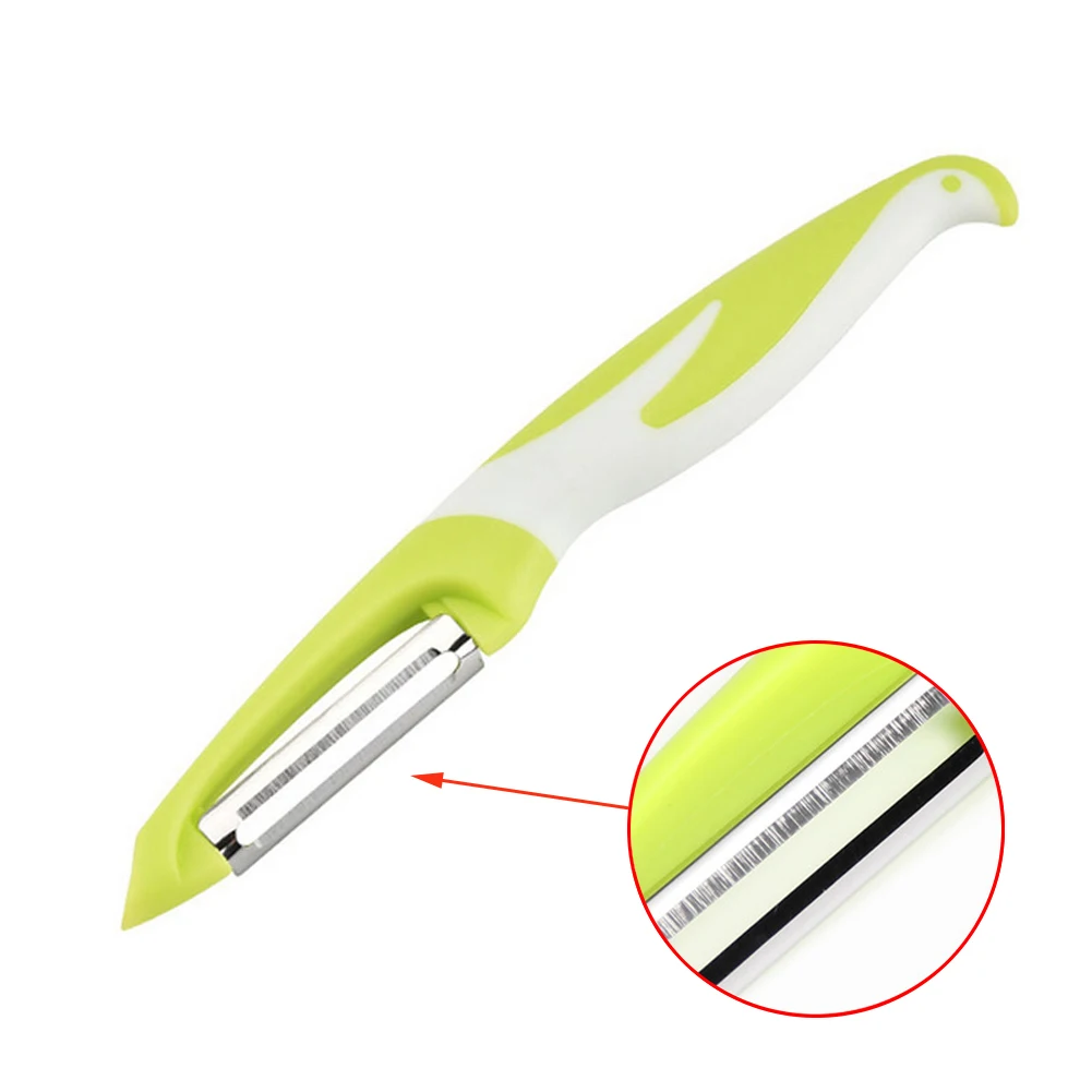 1 шт., нож из нержавеющей стали, нож для очистки овощей и фруктов, нож, резак, терка, супер Картофелечистка, кухонный инструмент, гаджеты - Цвет: 1