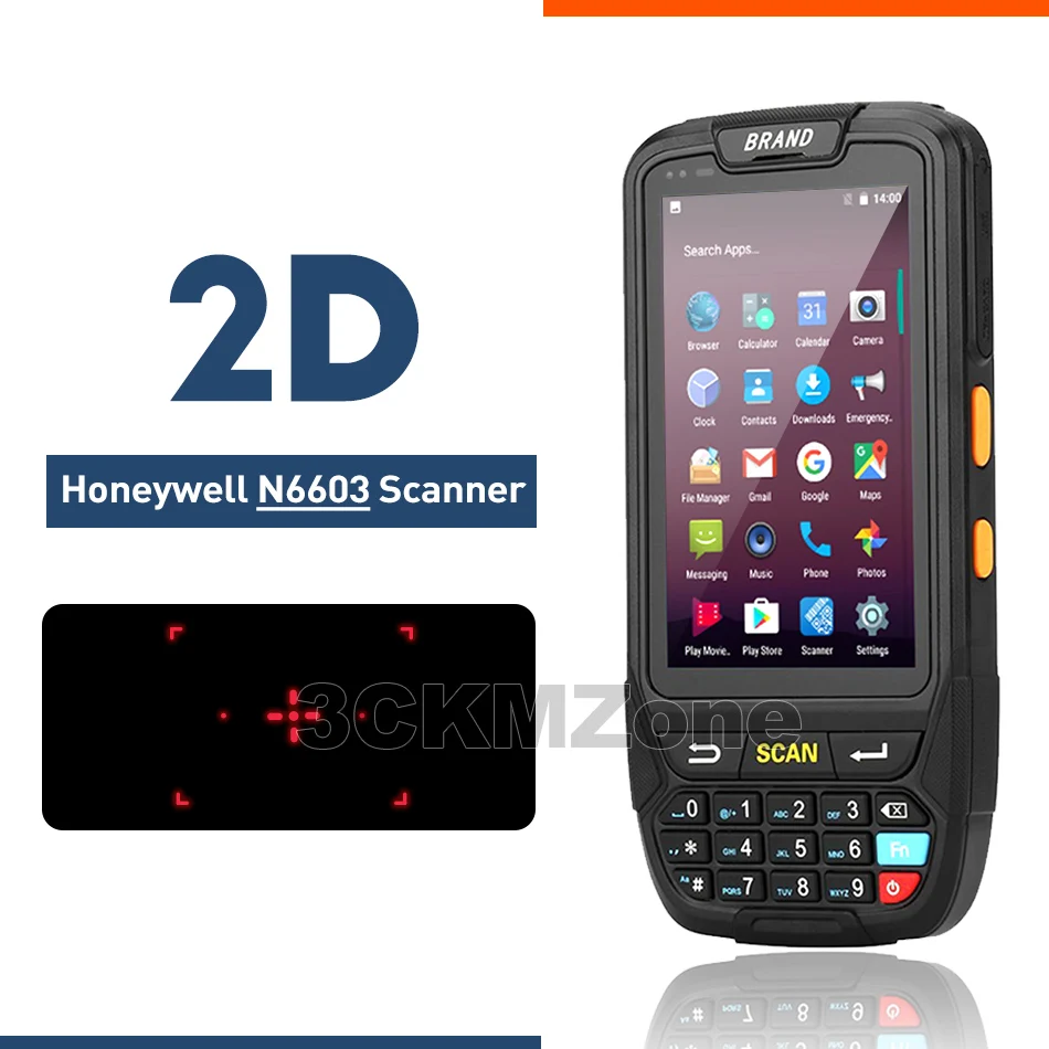2D Honeywell N6603 КПК Android 7,0 мобильный 1D 2D QR сканер штрих-кода ручной pos-терминал поддержка gps GPRS Wifi Bluetooth 4G для ПК камеры PDA - Цвет: 2D Honeywell N6603