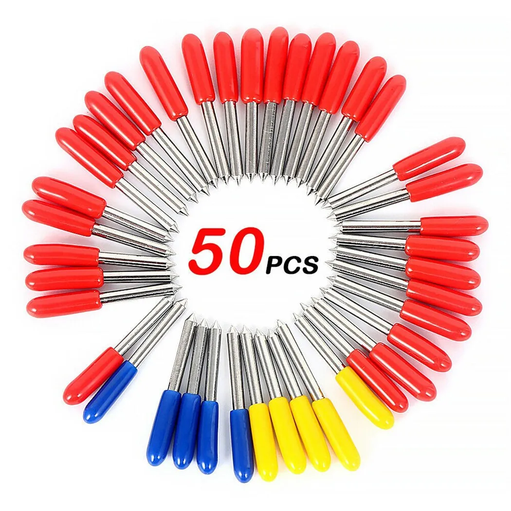 

50Pcs Cut Tools 30°45°60° Blades Fit For Cricut Explore Air 2 Vinyl Cut Machines