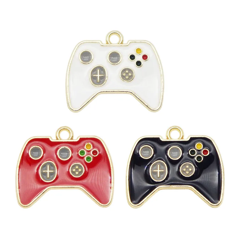

6pcs Mix Enamel Alloy Charms game controller charm Jewelry DIY earrings for necklace earrings bracelet metal accessories Funny