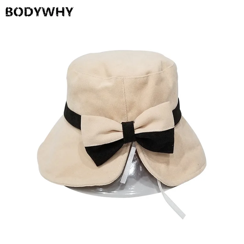 Women's Autumn and Winter Corduroy Hat Wild Art Letters Embroidery Fisherman Hat Japanese Soft Girl Small Basin Hat Tide