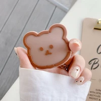 high cute quality cartoon foldable mobile phone extension stand finger holder rabbit panda universal folding mobile phone stand