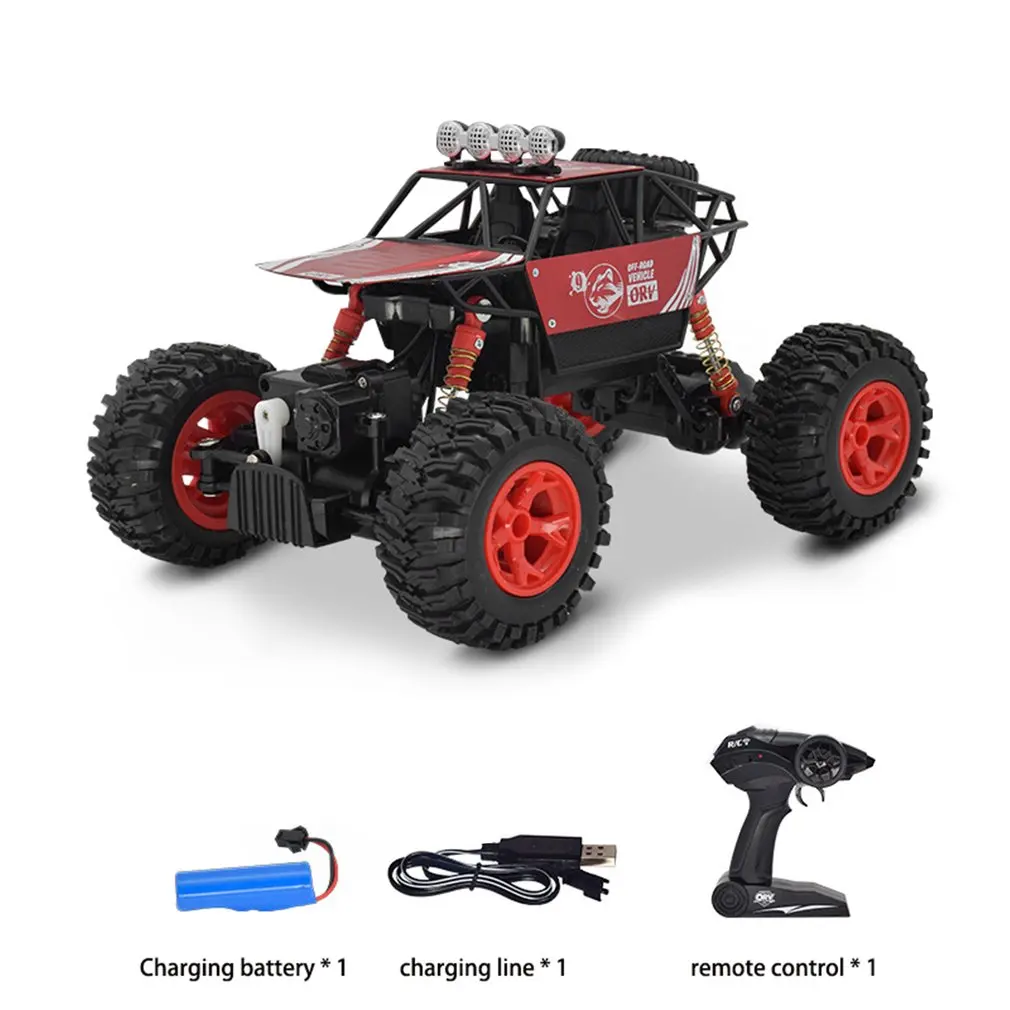 

1:14 2.4GHz 4WD RC Climbing Truck Car With LED Light Outdoor Climber Off-Road Vehicles Rock Crawler Truck Children Toys