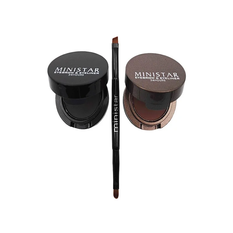 Двухцветные тени для век Крем увеличения глаз твердый макияж Maquiagem Paleta De Sombra